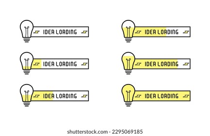 download idea, electricity, connection, idea loading concept, gradual loading