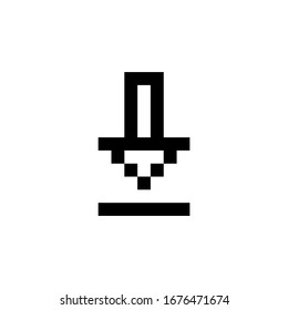 download, import, insert, reverse and arrow icon. Perfect for application, web, logo, game and presentation template. icon design pixel art and line style