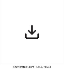 Download, install icon- vector illustration