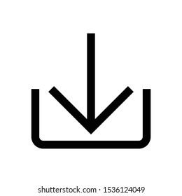 download interface line vector icon