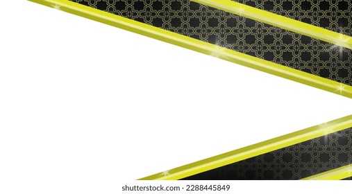 Descargar planilla de fondo de fondo de patrón oro de estilo islámico