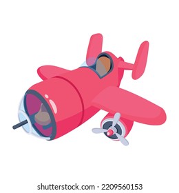 Download isometric icon of aircraft 