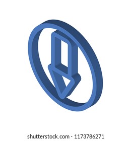 Download isometric left top view 3D icon