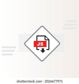 download js file icon vector design