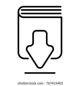 Download Library Line Icon