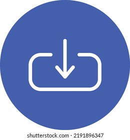 Download line circle icon vector image. Can also be used for web apps, mobile apps and print media.