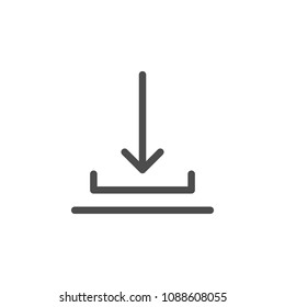 Download line icon