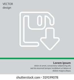 Download line icon