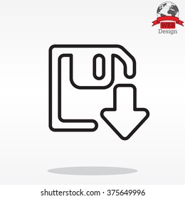 Download line icon