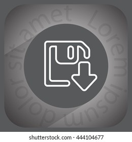 Download line icon