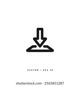 Download Line Icon. Editable Stroke