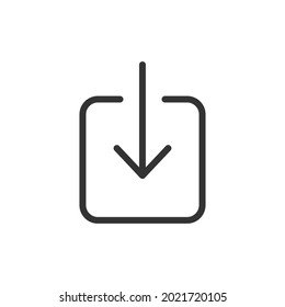 Download line icon in trendy style. Stroke vector pictogram isolated on a white background. Download premium outline icons.