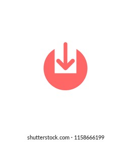 Download line vector icon