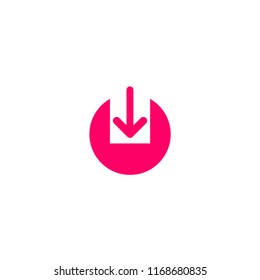Download line vector icon