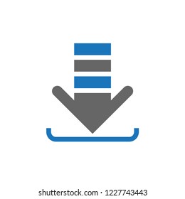 Download line vector icon