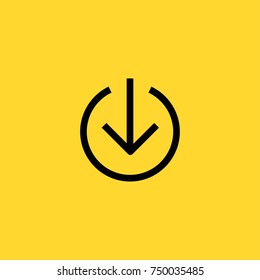 download line vector icon