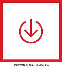 download line vector icon