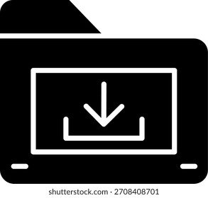 Línea de Descarga Vector Icon Design