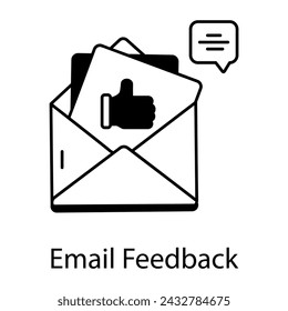 Descargar icono lineal de comentarios por correo electrónico