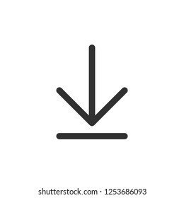 download. linear icon. Line with editable stroke