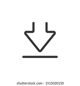 Download linear vector icon isolated on white background. Eps 10