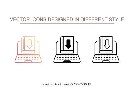 Download Design de ícone de literatura com ilustração de estoque de fundo branco