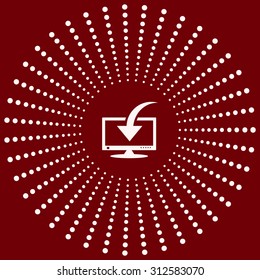 Download, Load, Backup icon symbol Flat modern web design. icon. vector 