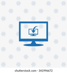 Download, Load, Backup icon symbol Flat modern web design. icon. vector 