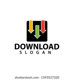 Download logo template design vector, illustration icon