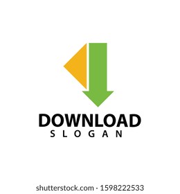 download logo template design vector, illustration icon