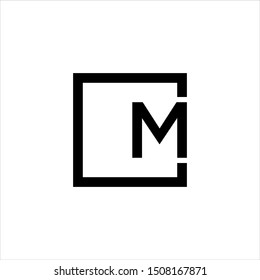 download the M box logo design concept
