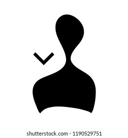 download man user icon vector.