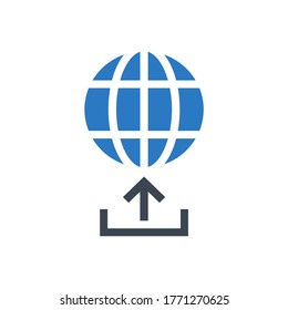 Download Manager Related Vector Glyph Icon. Isolated on White Background. Vector Illustration.