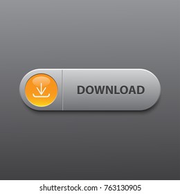 download modern design glossy orange icon, Illustration vector