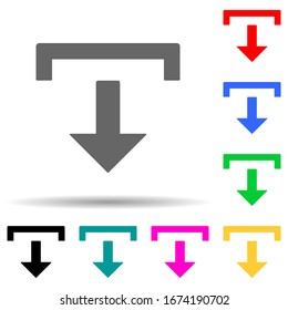 download multi color style icon. Simple thin line, outline vector of web icons for ui and ux, website or mobile application