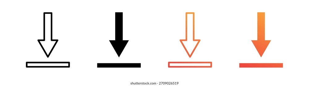 Descarga de múltiples estilos Icon Set Vector