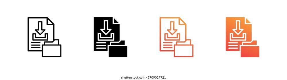 Descarga de múltiples estilos Icon Set Vector