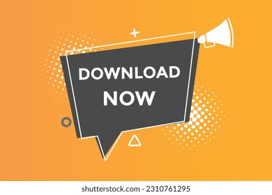 Download now  button web banner templates. Vector Illustration 
