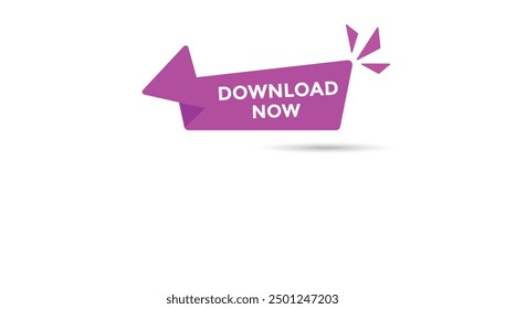 Download now button web banner templates. Vector Illustration