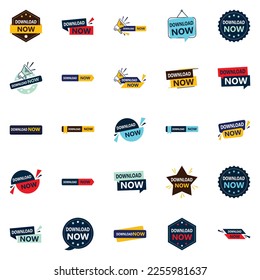 Download now graphics pack with 25 different design elements
