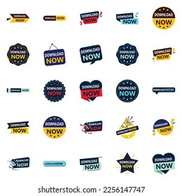 Jetzt herunterladen Paket 25 angepasste Designs