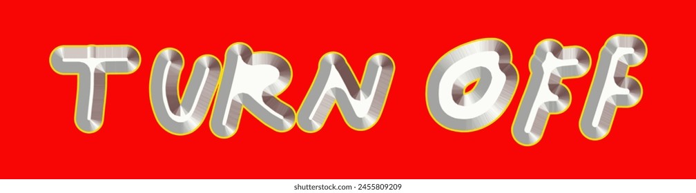 Download now.Red vector lettering on blue background.