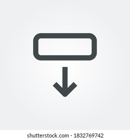 Objekt-Symbol herunterladen. Benutzereinstellungssymbol einzeln auf Farbverlauf-Hintergrund. Vektorgrafik