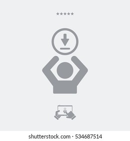 Download offer - Vector web icon