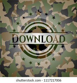 Download on camo pattern