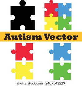 "Download our Autism Awareness Day vector file. Vibrant, inclusive design symbolizes unity, acceptance, and support for neurodiversity. Spread awareness with art."