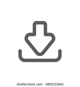 download outline flat interface icon