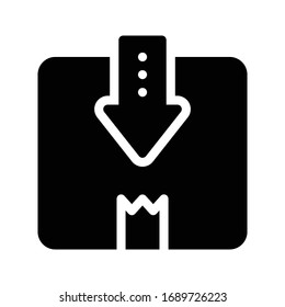 download parcel vector glyph flat icon 