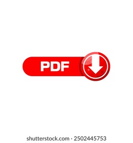 Download PDF button - simple vector illustration