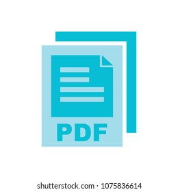 download PDF document icon - vector file format symbol